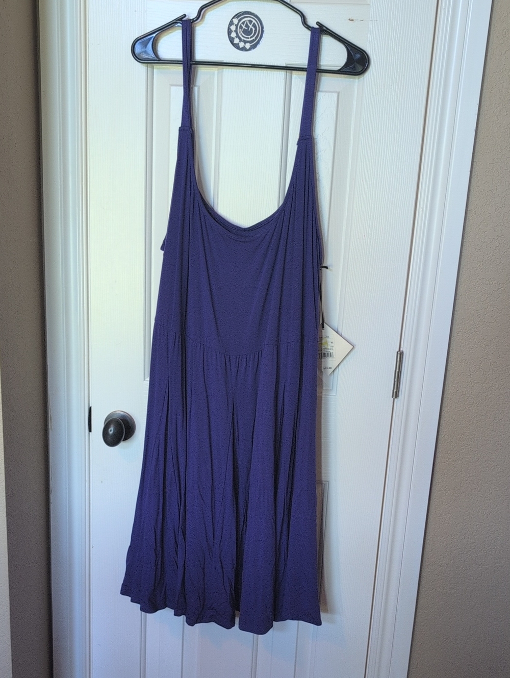 Ava & Viv Deep Purple Sleeveless Midi Swing Dress